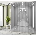 thumbnail image 5 of Ambesonne Outer Space Shower Curtain, Cosmos Scenery, 69"Wx84"L, Grey, 5 of 5