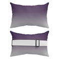 2PCS Outdoor Pillow for Chaise Lounge Chair Purple Grey Gradient ...
