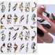 thumbnail image 4 of Geometric Lines Nail Stickers,Bronzing Marble Blooming Nail Decals Laser Gold Nail Art Stickers 3D Abstract Line Adhesive Stickers for Nails Women DIY, 4 of 4
