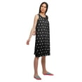 thumbnail image 3 of Moomaya Printed Sleeveless Nightdress For Ladies Button Placket Nightwear, 3 of 6
