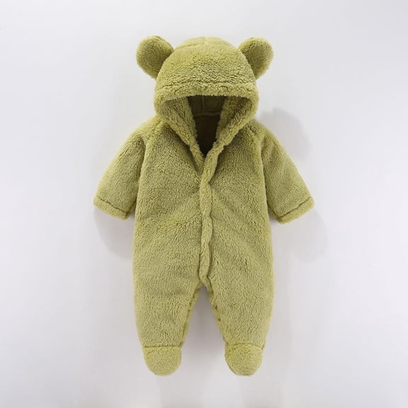 Timegard Baby Boys Girls Clothes Newborn Cute Warm Thick Onesie Winter Toddler Cute Footies Rompers
