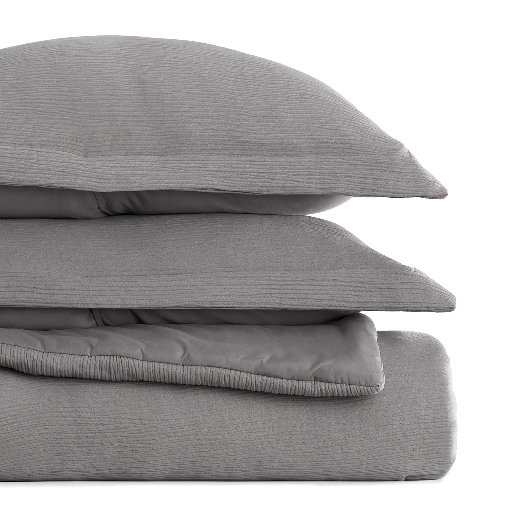 Cloud Weave Textured Comforter Set Plush All-Season Down Alternative Bedding - Comfort Canopy