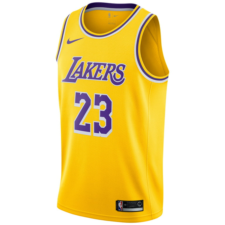 Nike Los Angeles Lakers Unisex Gold Swingman Custom Jersey - Icon Edition