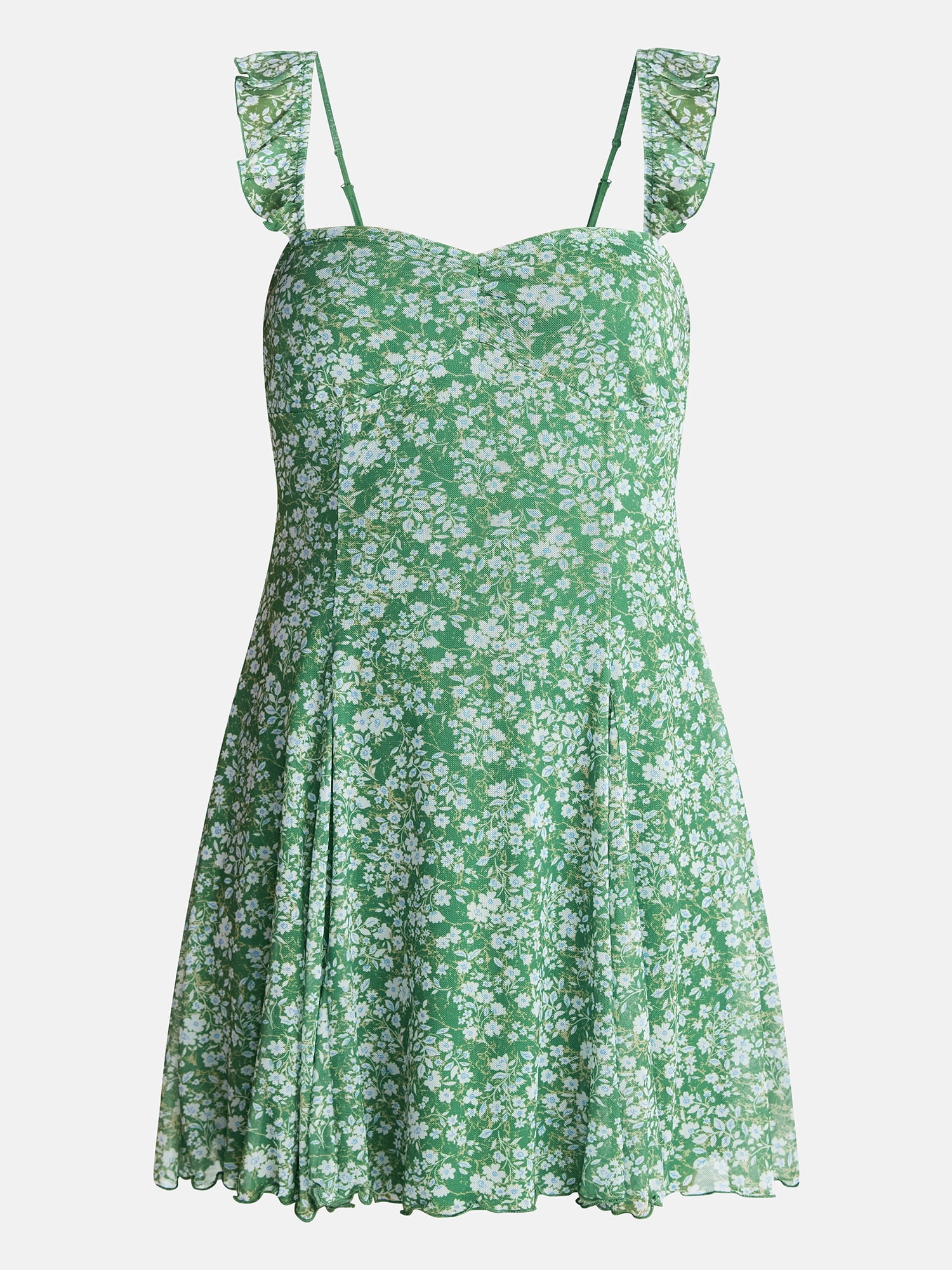 No Boundaries Fit and Flare Mesh Dress, Women’s XXS-XXL