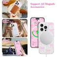 thumbnail image 2 of PIOE-Magnetic pour iPhone 12 Pro Max Étui, Étui Nœud Compatible avec MagSafe, Ruban Clair Mince Sans Fil Couverture de Téléphone Esthétique Anti-Jaunissement Antichoc Protectrice pour Femmes Filles - Rose, 2 of 4