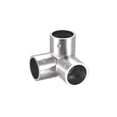 thumbnail image 4 of Riel Codo Montaje 90 Grados 3-Vías Zinc Aleación Tubería Conector Cepillado para 25mm/1" OD Pasamanos Barandilla, 4 of 5