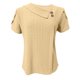 thumbnail image 3 of Camisetas Casuales de las Mujeres, Suelto Verano Color Sólido, Cuello en V Manga Corta para las Mujeres, 3 of 5