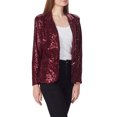thumbnail image 4 of Women's Evening Sparkle Sequins Open Front Long Sleeve Blazer Jacket, 4 of 5