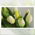 thumbnail image 4 of Artificial Tulip Bundle with 7 Tulips Fake Tulip Bouquet for Wedding Decoration, 4 of 8