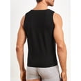 thumbnail image 2 of Men's Pure Color Abdomen Control Elastic Body Shaper Sweat Vest, 2 of 5