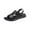 Black, variant on Bxsruta Men's Sporty Adjustable Strap Sandals with Thick Traction Sole, Arch Support Footbed for Beach/Casual Outdoor Use
