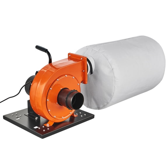KFFKFF Dust Gatherer, 1HP 537 CFM Air Circulation, Mobile Dust Gatherer with 21-Gallon Dust Accumulation Bag, 2.5 Micron Bag Filter, Industrial Workshop Portable Timber Dust Bin with Handle