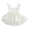 thumbnail image 1 of AMERTEER Infant Kids Girls Tutu Dress Sleeveless Backless Princess Ruffles Layered Dress Wedding Party, 1 of 10