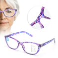 thumbnail image 1 of Gafas De Lectura Anti Blue Rays Gafas Presbiópicas Alivio De La Fatiga Visual Gafas De Lectura Multifocales Con Estuche + 300 Marco Azul Púrpura Ccdes Otros, 1 of 8