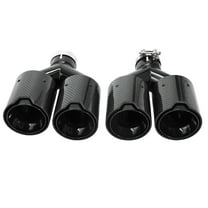 NINTE Dual Exhaust Tips for BMW F22 F23 F30 F31 F32 F33 F36 Carbon Fiber Look Style Set
