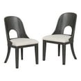 thumbnail image 2 of Furniture of America Cheri Bentwood Solid Wood Side Chairs, Set of 2, Ash Gray, 2 of 16