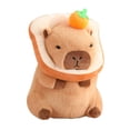thumbnail image 2 of TISHITA Capybara Stuffed Toy 30cm Comfortable Capybara Doll for Birthday Gifts orange bread light, 2 of 8