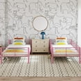 thumbnail image 2 of Mainstays Convertible Twin over Twin Metal Bunk Bed, Pink, 2 of 13