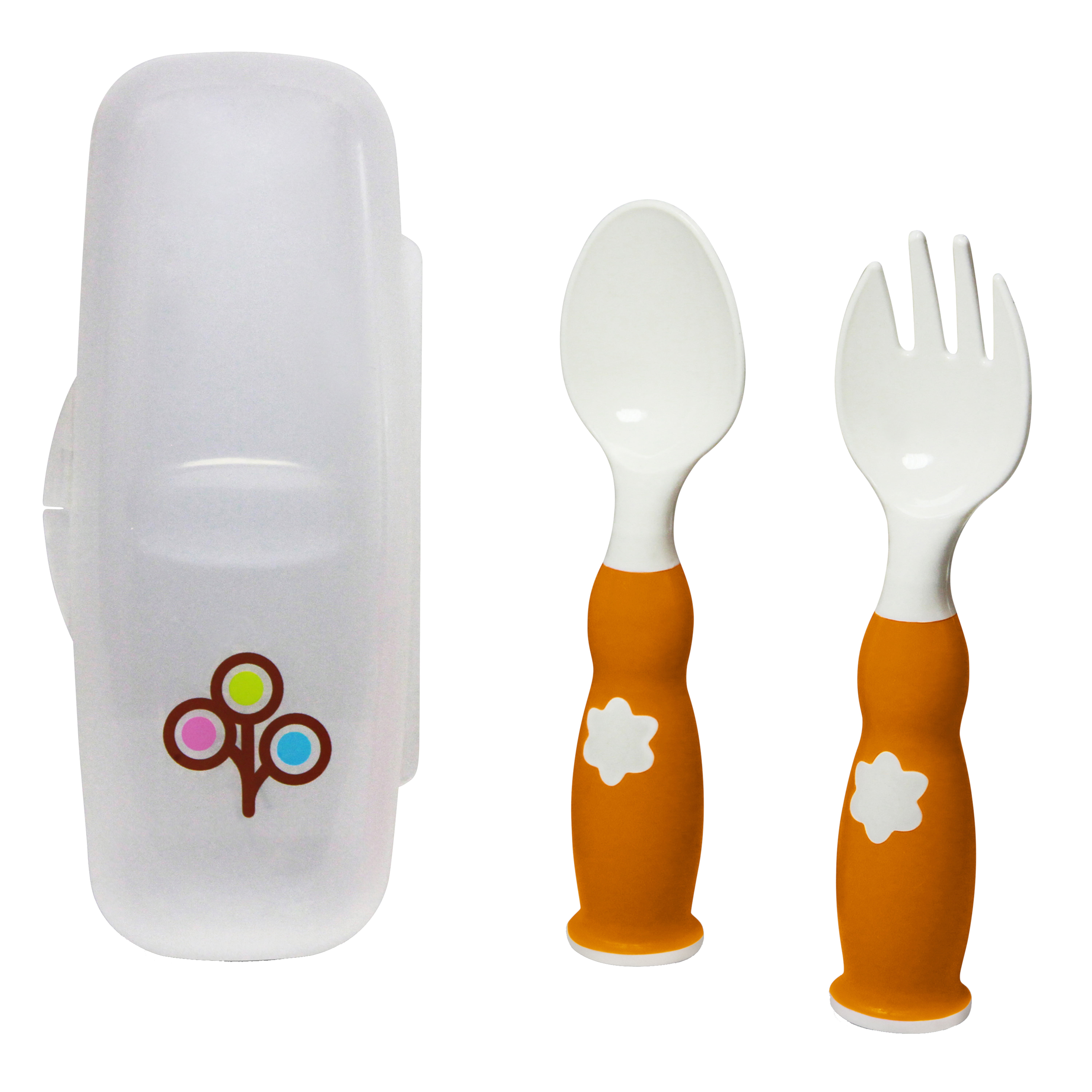 Less Mess Baby Super Spoon & Spork Set with Self Leveling Rotating Handle