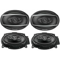 Pioneer TS-A6960F 450W 4-Way 6x9 Stereo Coaxial Speakers, 4-Ohm, Set of 2 Pairs