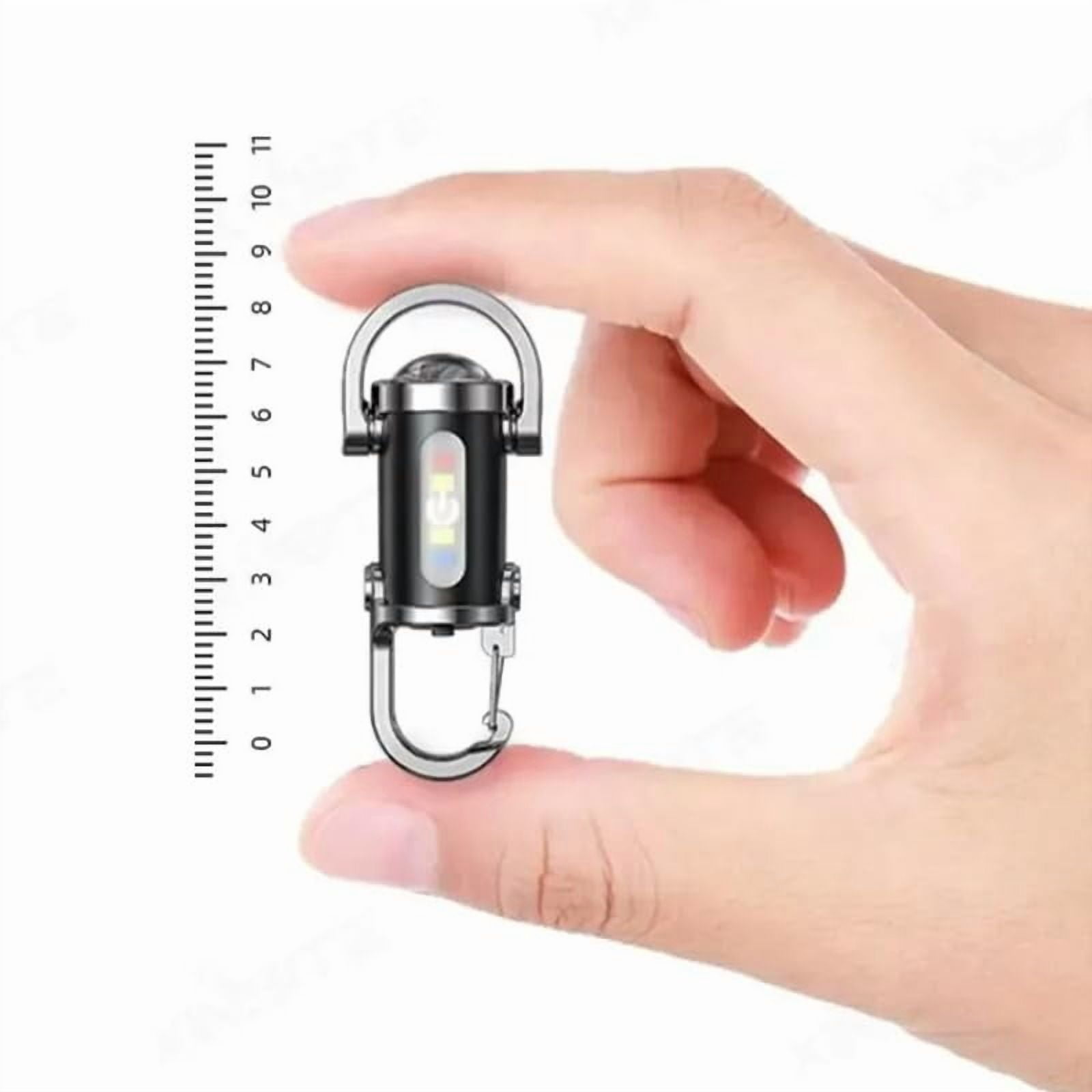Vueeze Keyblazer, Imwing/Glosrity/Lifweb/Sherum Keyblazer, Portable Rechargeable Bright Keychain Flashlight, Mini USB Led Light with Power Bank Function, 7 Lighting Modes, Waterproof (3pcs)
