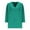 Green, variant on Fancifize V Neck Tops for Women 3/4 Sleeve Shirts Lettuce Trim Casual T Shirts Fall Fashion Loose Fit Outfits
