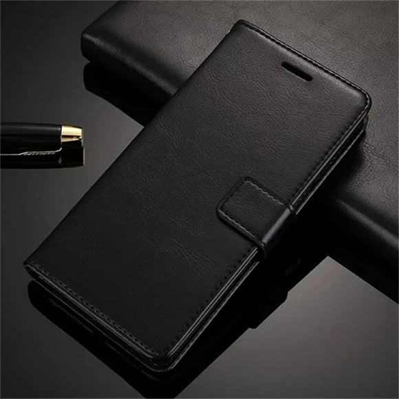 Robinson Étui Portefeuille Support Magnétique en Cuir, Étui Porte-Cartes de Haute Qualité pour Samsung Galaxy S21 FE (Noir)