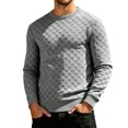 thumbnail image 3 of Vetsdori Long Sleeve Shirts for Men Knit Comfy Pullover Sport Winter Stylish Plain Mens Tshirts Casual, 3 of 9