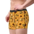 thumbnail image 2 of Kdxio Men's Boxer Briefs with Modern Wood Grain Sunflower Print - Comfortable and Breathable Underwear for Everyday Wear, 2 of 5