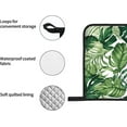 thumbnail image 5 of Oven Mitts and Pot Holders Sets of 4, Tropical Leaf Kitchen Gloves for Cooking Baking Green Leaves Hot Pads BBQ Potholders, 5 of 6