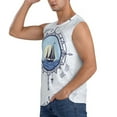 thumbnail image 3 of Gaeub Not All Who Wander Are Lost2 Men's Sleeveless Muscle Shirts Workout Tank Tops, Odor Protection and Comfortable - 3X-Large, 3 of 8