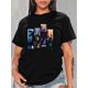 thumbnail image 1 of Camiseta Ligera de verano para mujerGraphic Print Round Neck Sports T-shirt, Short Sleeve Running Casual Tops, Women's ActivewearFather's Day, Mother's Day, New Year, Spring Festival, Valentine's Da, 1 of 8