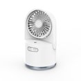 thumbnail image 1 of Ventilador nebulizador portátil, velocidad del viento ajustable, humidificador nano con configuraciones de 3 velocidades para trabajo continuo, mini ventilador alimentado por USB para el hogar, la, 1 of 1