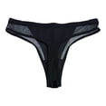 thumbnail image 3 of Tanga Secret Trasure para Dama de Mesh con Detalle al Frente de Tercipelo, Negro Talla EG, 3 of 4