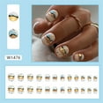 thumbnail image 2 of Fofosbeauty 24pcs Press on False Nails Tips, Square Fake Acrylic Nails, Quicksand Years White, 2 of 9