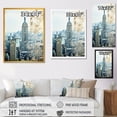 thumbnail image 4 of Designart "Empire State Views New York's Towering Presence III" Cityscapes Framed Wall Art - Industrial Grey New York City Hallway Framed Wall Art Decor, 4 of 6