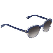Angle View: Dior Grey Gradient Polarized Round Ladies Sunglasses DIORCROISETTE3 DSV 53