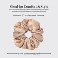 thumbnail image 5 of Kitsch Pillow Satin Scrunchies for Women - Hair Ties No Damage, No Crease Hair Accessories | Perfect for Day or Night | Ideal Gifts for Women - Blush, 4pcs, 5 of 14