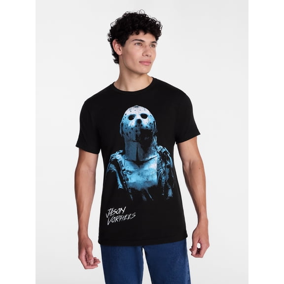 Friday the 13th Men's Graphic Cotton Tee with Short Sleeves, Sizes S-XL