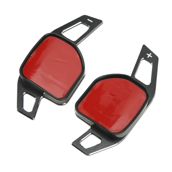 Steering Wheel Paddles, Extended Stable Black Silver Shifter Extension Cover 1 Pair For Car Black,Silver