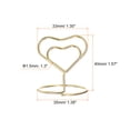 thumbnail image 2 of Table Number Holders 40mm Tall 35mm Base Width Mini Heart Golden, 12 Pieces, 2 of 5