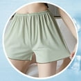 thumbnail image 4 of UAMVSH Plus Size Shorts for Women Ribbed Loose Fit Long Shorts Casual Brathable Summer Elasitc Waist Shorts for Women, 4 of 5