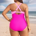 thumbnail image 5 of Kcolen One Piece Athletic Swimsuit Women Plus Size Tummy Control Push Up Training Sport Swimming Suit Plus Size Bathing Suits Summer Beach Vacation Swimwear for Women, 5 of 5