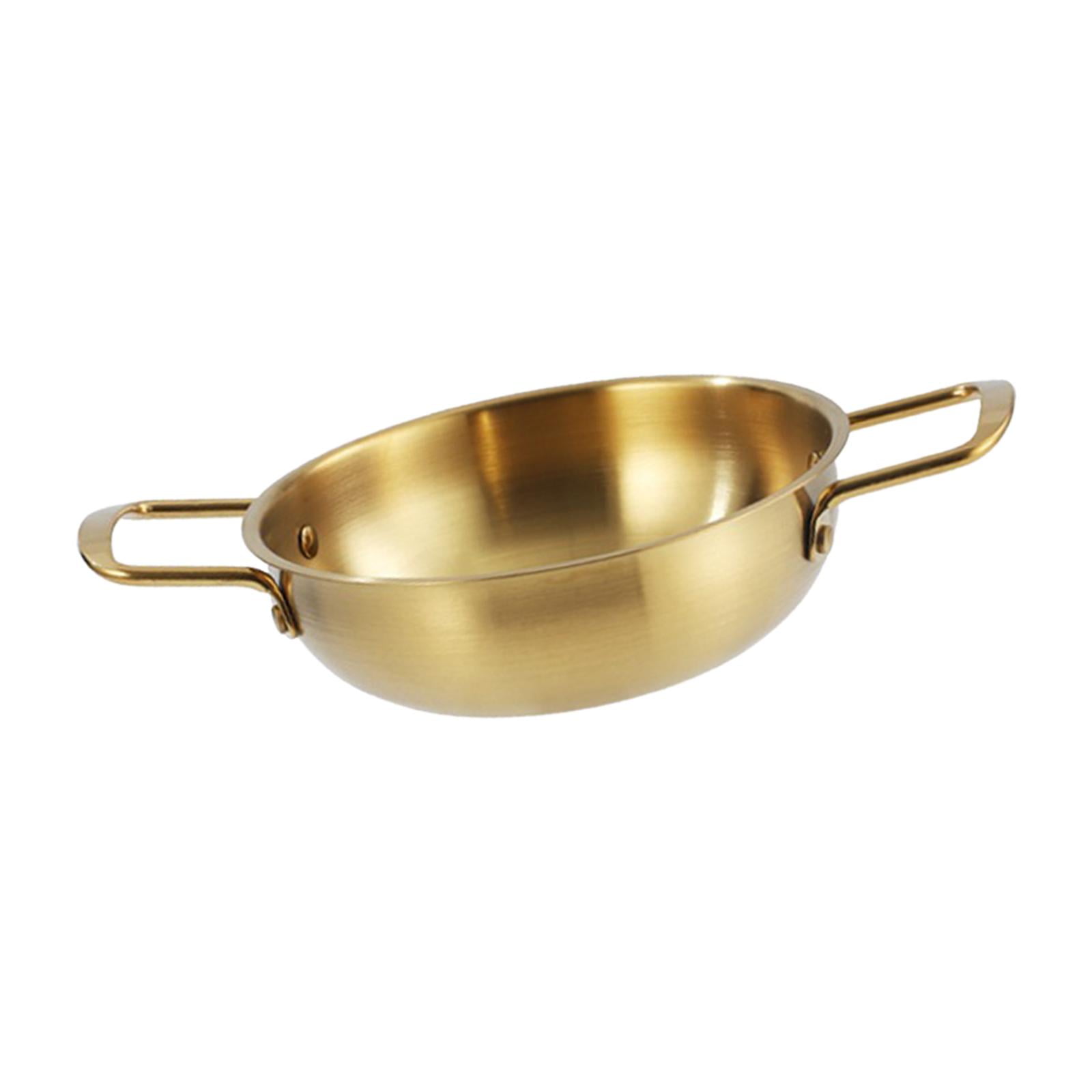 Korean Ramen Pot, Seafood Pot Stockpot Multipurpose, Household Kitchen Cookware Pan Dry Pots, Double Handle Instant Noodle Pot, Kimchi Soup Pot 22cm