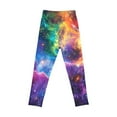 thumbnail image 4 of Kiijoy Girls Galaxy Starry Sky Leggings Elastic Waist Stretch Workout Tights, Sizes 3-14, 4 of 4