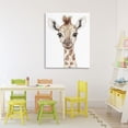 thumbnail image 2 of Stupell Industries Baby Giraffe Big Smile Canvas Wall Art design by Ramona Murdock, 40 x 30, 2 of 7