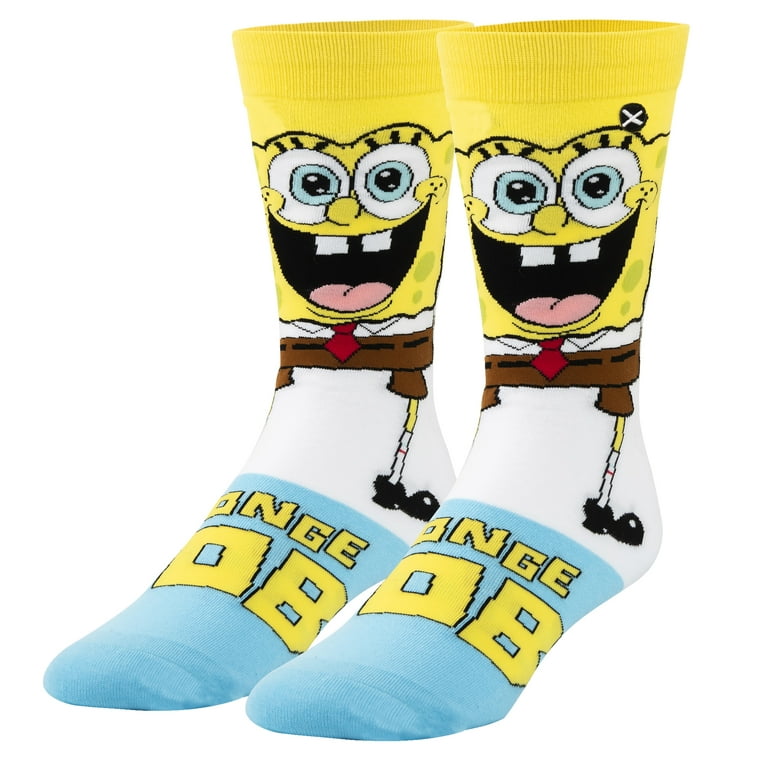 Spongebob Big Face Mens & Womens Unisex Cartoon Crew Socks