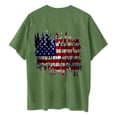thumbnail image 4 of Fiudx Ofertas Flash Del Día Solo En Línea Camiseta de Manga Corta con Cuello Redondo y Estampado Informal En La Parte Delantera y Trasera Del Día de La Independencia para Mujer, 4 of 5