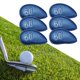 thumbnail image 5 of 6 piezas Golf Iron Head Covers 60 degree Cuñas bordadas Cierre resistente al kusrkot Cubiertas de cabeza de hierro de golf, 5 of 8