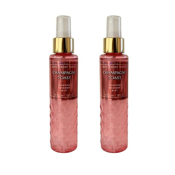 Bath and Body Works Champagne Toast Diamond Shimmer Fragrance Mist Set 4.9 fl oz